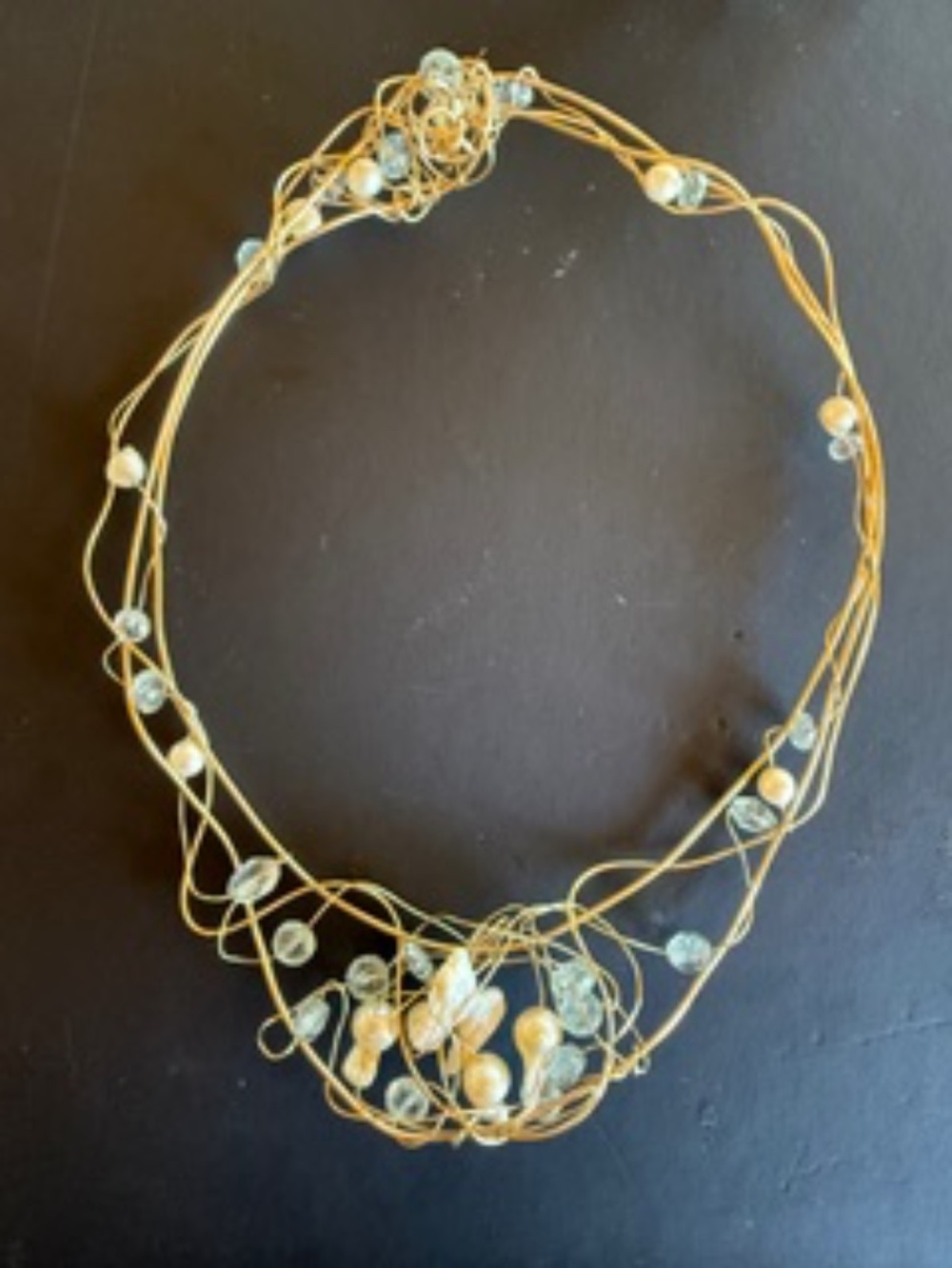 Kazuko Oshima Necklace with Fresh Water Pearls & Semi-Precious Stones - Picture 2 of 8